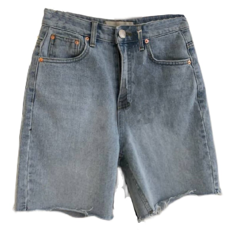 Trendy High-Waist Casual Denim Shorts