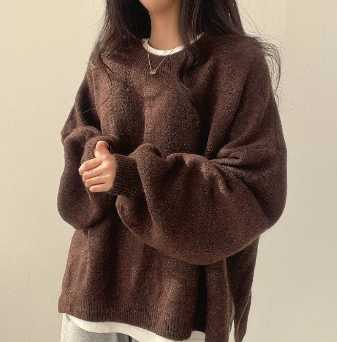 Lantern-Sleeve Sweater
