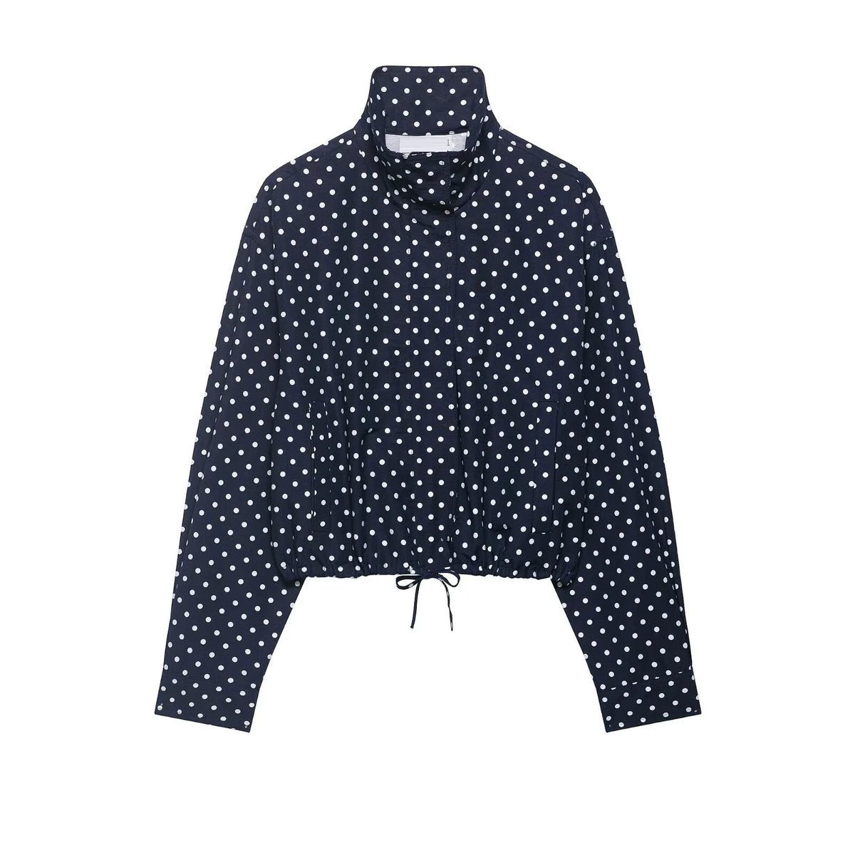 Polka Dot Zip Jacket