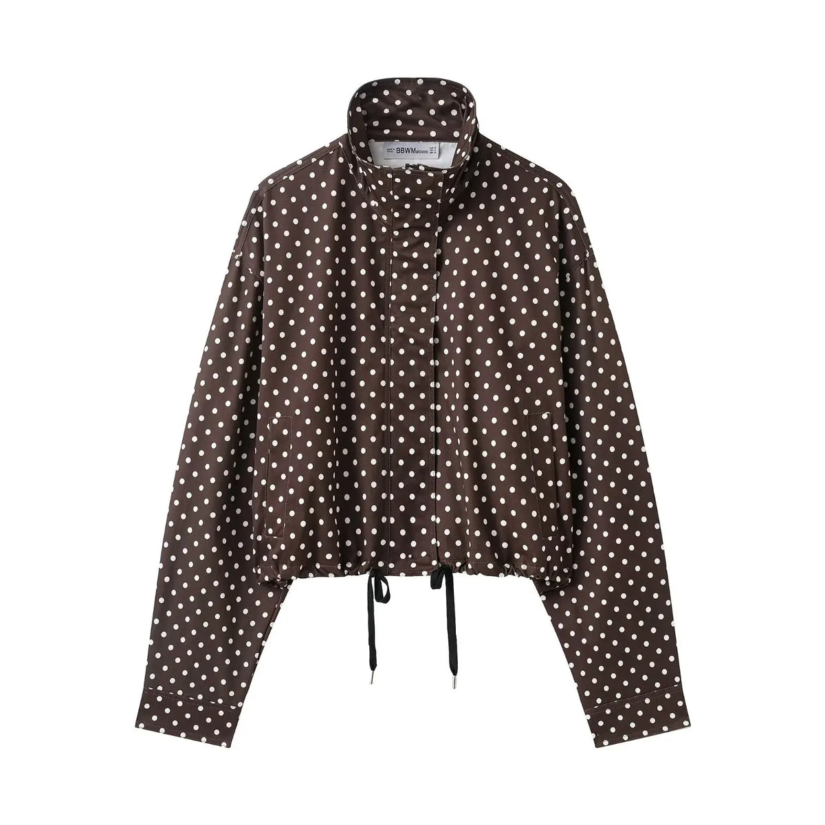 Polka Dot Zip Jacket