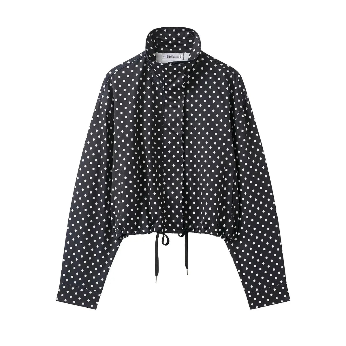 Polka Dot Zip Jacket